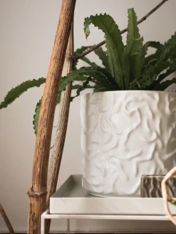 Olla grande Swoon - Blanco brillante