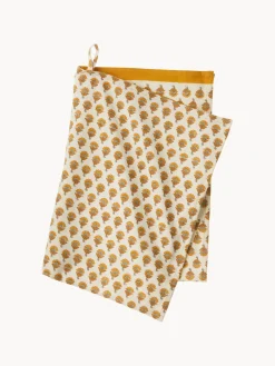 Paño de cocina artesanal con diseño floral Lulu