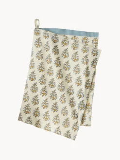 Paño de cocina artesanal con estampado floral Lulu