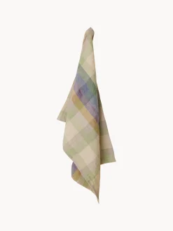 Paño de cocina artesanal de lino Vida