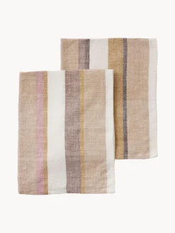 Paños de cocina artesanales con rayas Nomad, 2 uds.