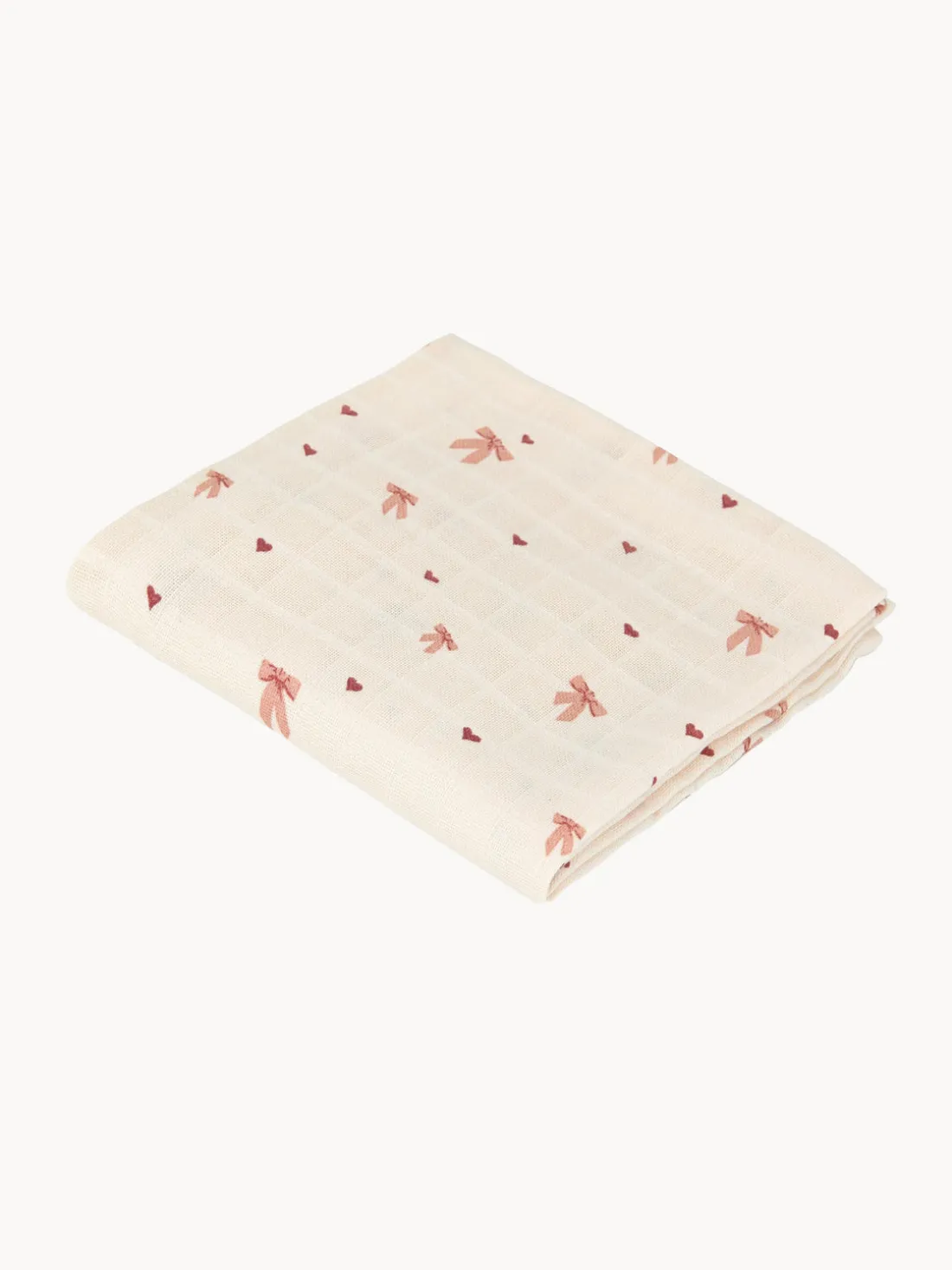 Paños de muselina de algodón ecológico Bows, 2 uds.