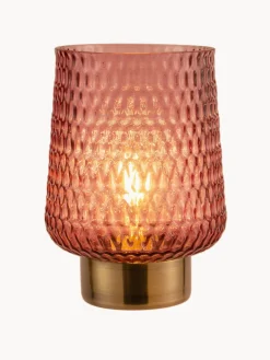 Pequeña lámpara de mesa LED Glamour, portátil, con función de temporizador