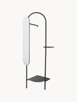 Perchero metálico con espejo regulable Belen