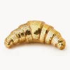 Pieza decorativa brillante Disco Croissant