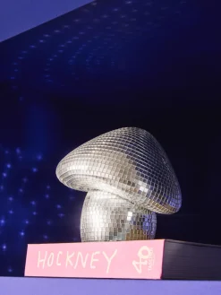 Pieza decorativa brillante Disco Mushroom