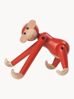 Pieza decorativa de madera de haya Monkey