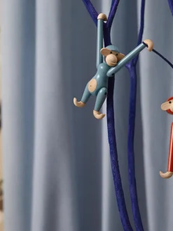 Pieza decorativa de madera de haya Monkey