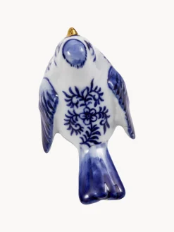 Piezas decorativas artesanales Blue Bird, 4 uds.