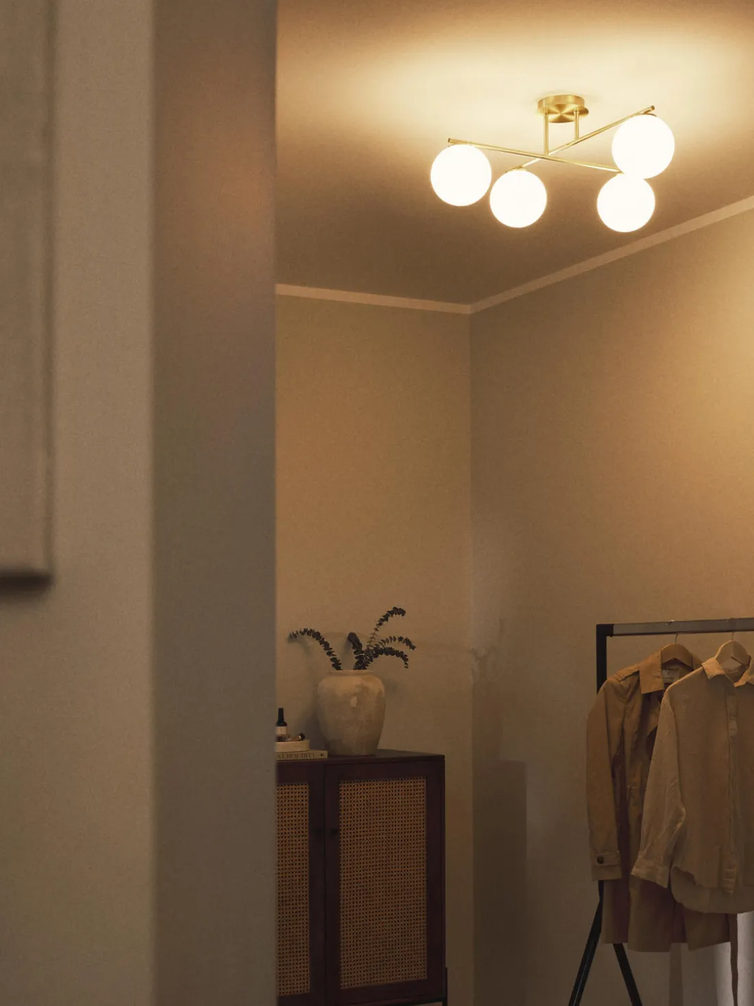 Plafón de vidrio opalino Atlanta