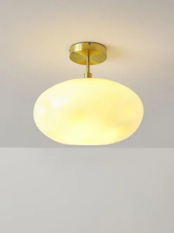Plafón de vidrio opalino Josie