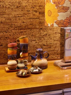 Platitos artesanales 70's, 4 uds.