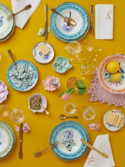 Plato artesanal de porcelana Peony