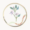 Plato artesanal de porcelana Clematis