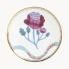 Plato artesanal de porcelana Geranium