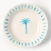 Plato hondo pintado a mano The Palms