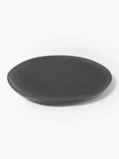 Plato llano de cerámica Flow