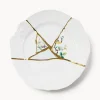 Plato llano de porcelana Kintsugi