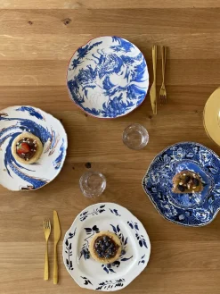 Plato llano de porcelana Classic On Acid