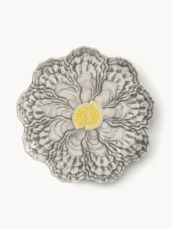 Plato postre de dolomita Oyster