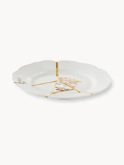 Plato postre de porcelana Kintsugi