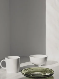 Plato postre de vidrio Kastehelmi