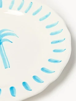 Plato postre pintado a mano The Palms