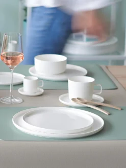 Platos de pan pequeños de porcelana Fine Bone China Oco, 6 uds.