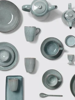 Platos hondos artesanales Nordic Sea, 4 uds.