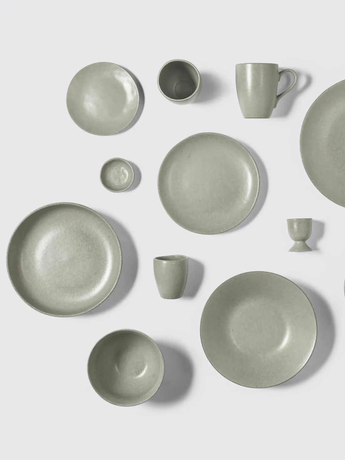 Platos hondos artesanales Nordic Marsh, 4 uds.