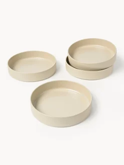 Platos hondos artesanales Lowri, 4 uds.