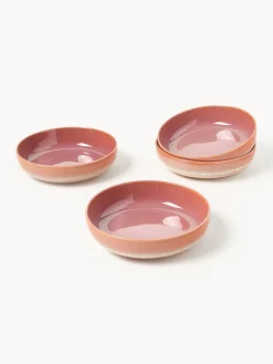 Platos hondos con esmalte reactivo Havana, 4 uds.