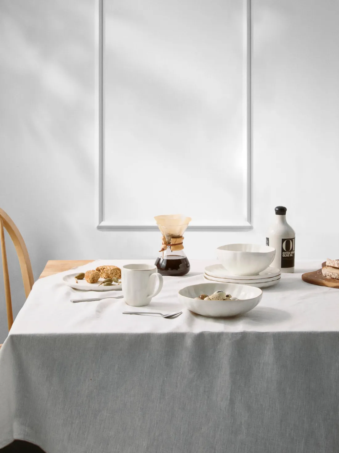 Platos hondos de porcelana con relieves Sali, 2 uds.