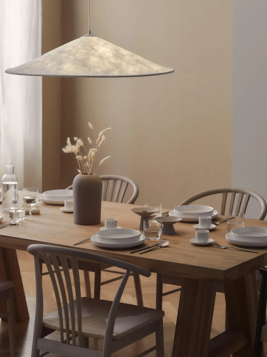 Platos hondos de porcelana Nessa, 4 uds.