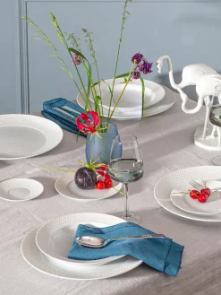 Platos hondos de porcelana artesanales No. 41, 2 uds.