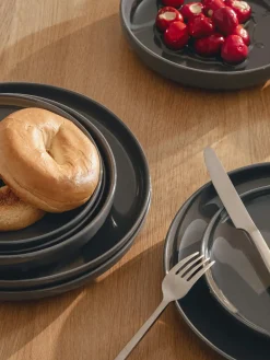 Platos hondos de porcelana Nessa, 4 uds.