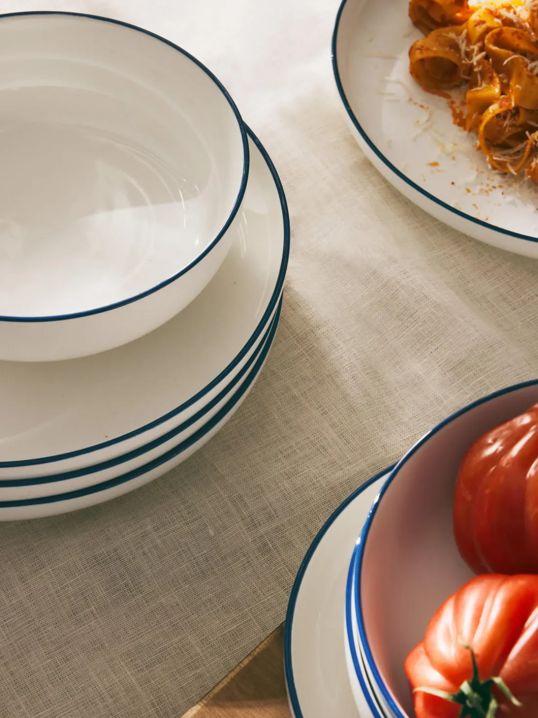 Platos hondos pequeños de porcelana Facile, 2 uds.