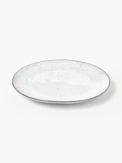 Platos llanos artesanales Nordic Sand, 4 uds.