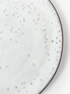 Platos llanos artesanales Nordic Sand, 4 uds.