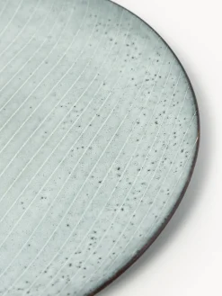 Platos llanos artesanales Nordic Sea, 4 uds.