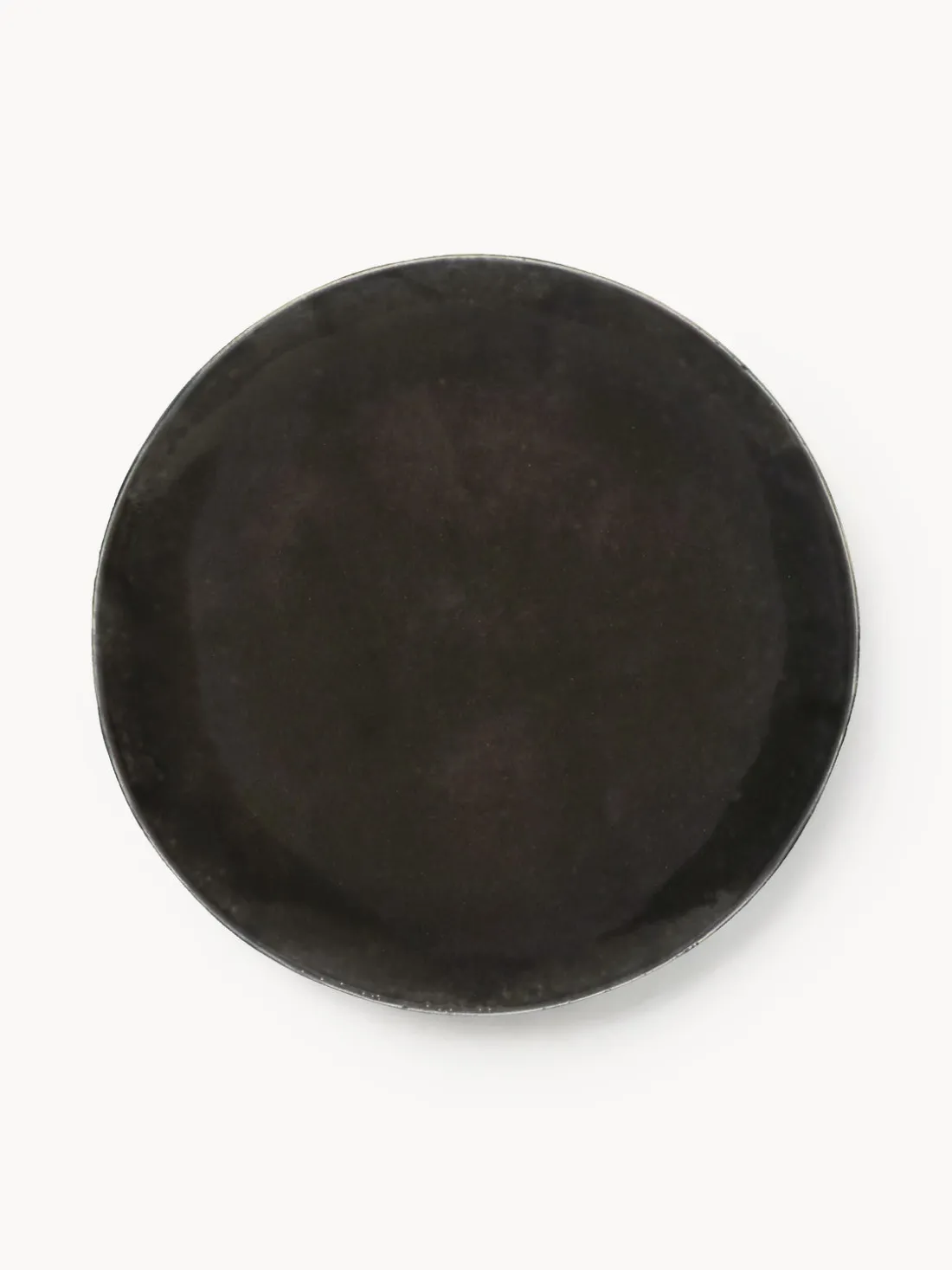 Platos llanos artesanales Nordic Coal, 4 uds.