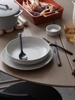 Platos llanos artesanales Nordic Vanilla, 4 uds.