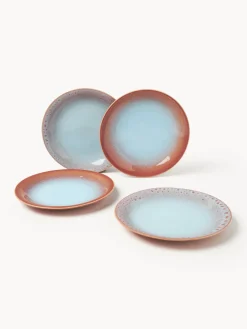 Platos llanos artesanales Marguerite, 4 uds.