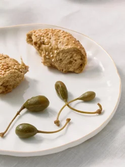 Platos llanos de porcelana con relieves Sali, 2 uds.