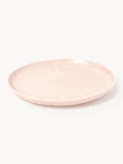 Platos llanos de porcelana con relieves Sali, 4 uds.
