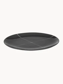 Platos llanos de porcelana con esmalte reactivo Zuma, 2 uds.