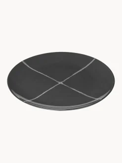 Platos llanos de porcelana con esmalte reactivo Zuma, 2 uds.