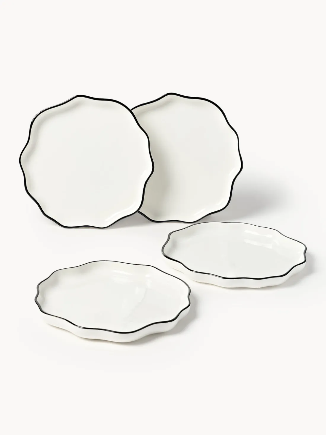 Platos llanos de porcelana Bia, 4 uds.