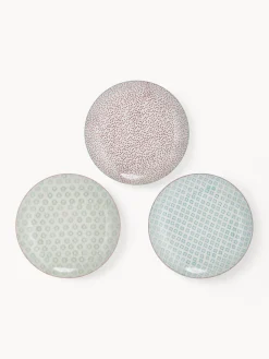 Platos llanos pintados a mano Patrizia, 3 uds.