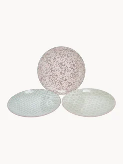 Platos llanos pintados a mano Patrizia, 3 uds.